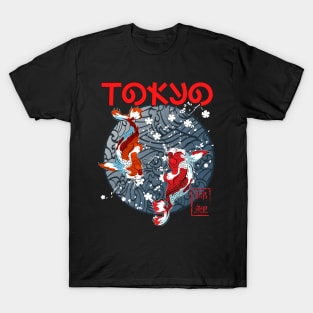 Koi Fish Japan Style.Japan traditional and couture. T-Shirt